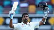 Murali Vijay celebrates after scoring a century